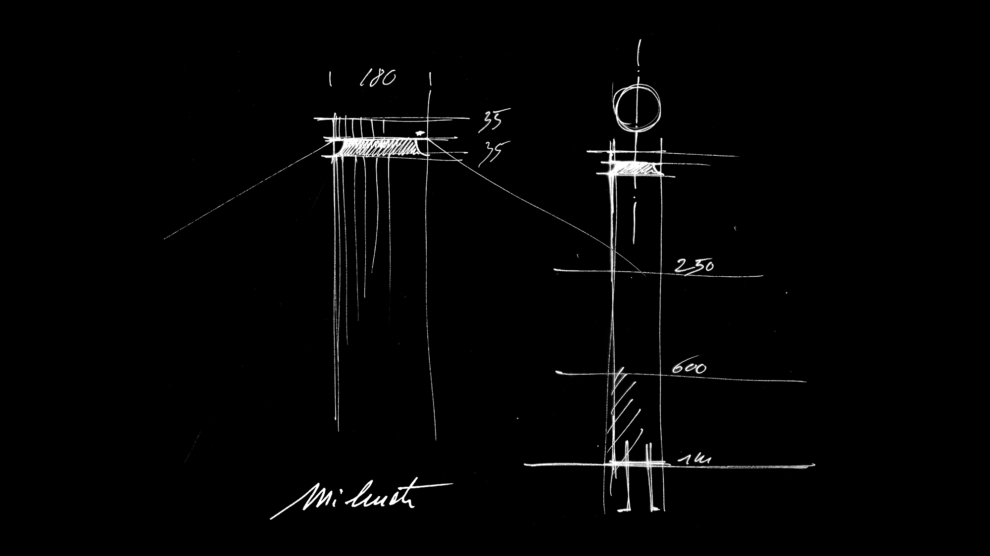 iWay drawing by J. M. Wilmotte for iGuzzini