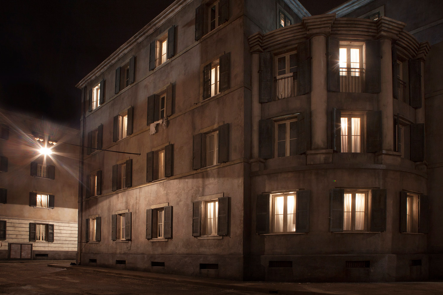 In towns, the light should be designed