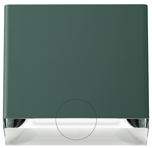 Visible 3/8'' Satin Transparent Baffle